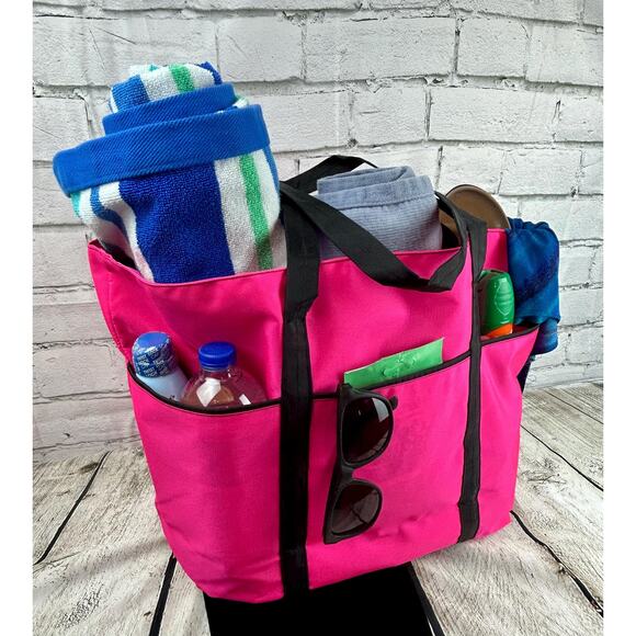 Large Capacity Folding Travel Bag - Water Resistant Tote - Travel Duffle - Gym - Picture 1 of 5